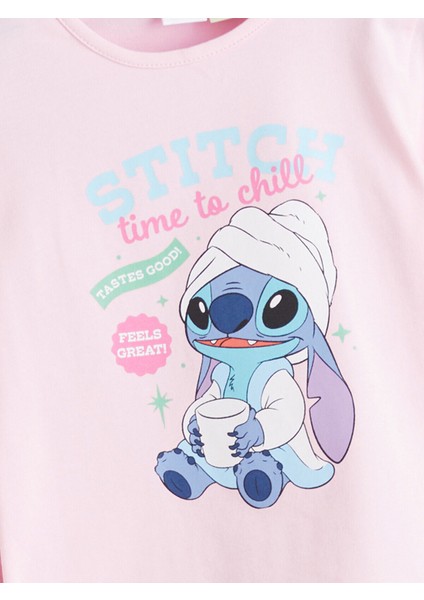 Peak Yeni Sezon Stitch Lisanslı Kız Çocuk Pijama Takım modelleri