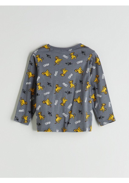 Peak Yeni Sezon Aslan Kral Baskılı Erkek Çocuk Pijama Takımı fırsatları