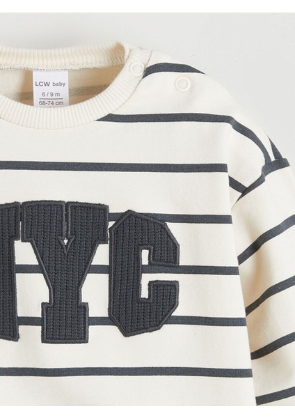 Nakışlı Erkek Bebek Sweatshirt ve Pantolon modelleri