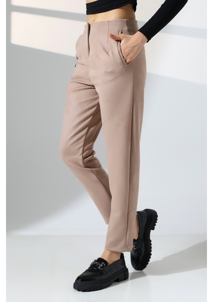Kadın Pensli Süet Pantolon/havuç Paça Yumuşak Dokulu Pantolon fiyatları