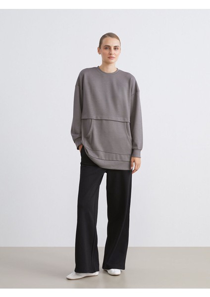 Artı Yeni Sezon Beli Lastikli Kadın Kalın Eşofman Altı