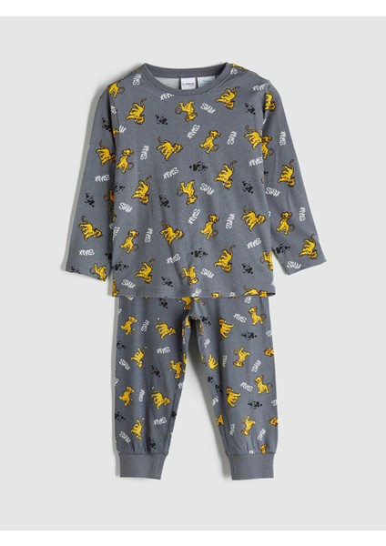 Peak Yeni Sezon Aslan Kral Baskılı Erkek Çocuk Pijama Takımı