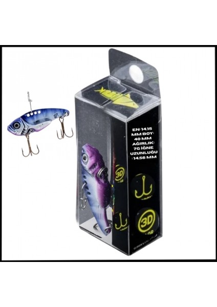 Uyguna-Yakala 7g 40MM- Titreşim Yem -Elektrikli Gün Batımı- Uv BOYALI-YEM.731