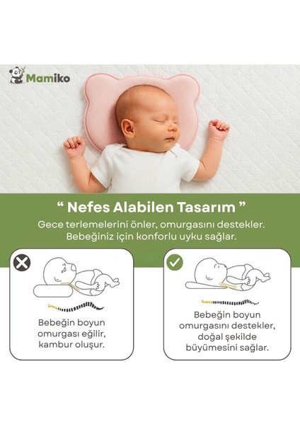 Bebek Kafa Şekillendirici Yastık, Bebek Düz Kafa Sendromu Yastığı, Visco Yenidoğan Yastığı modelleri