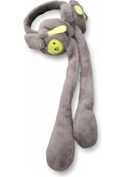 Çocuk Peluş Figürlü Oynar Kulaklı Hareketli Sesli Kışlık Kulaklık