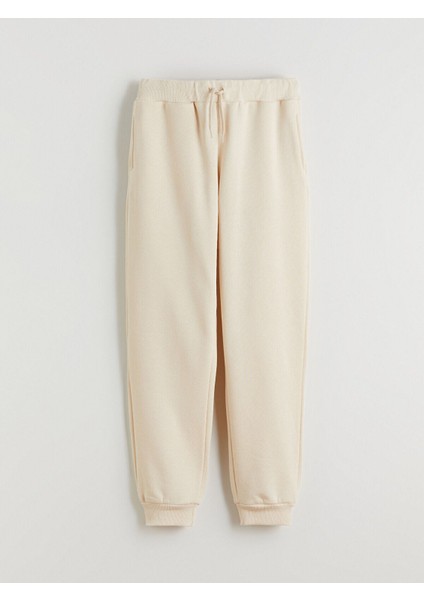 Vizyon Yeni Sezon Beli Lastikli Kız Çocuk Kalın Jogger Eşofman Altı
