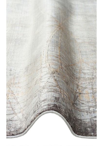 Kotor 09 Grey Gold Sık Dokuma Bambu ile Üretilen Modern ve Sade Salon, Oturma Odası Halısı indirimleri