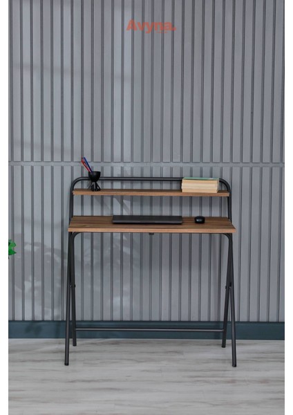 Lich Profold™ Katlanır Laptop ve Çalışma Masası | Atlantik Çam Desenli Raflı Çok Amaçlı Masa | Çizim – Ofis – Öğrenci modelleri