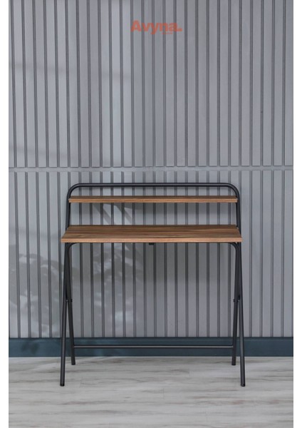 Lich Profold™ Katlanır Laptop ve Çalışma Masası | Atlantik Çam Desenli Raflı Çok Amaçlı Masa | Çizim – Ofis – Öğrenci indirimleri