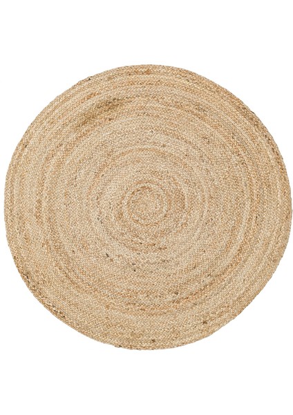 Maldiv 01R Natural Jüt %100 El Dokuma Hasır Halı Antre, Hol, Balkon, Oturma Odası Halısı