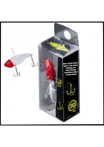 Uyguna-Yakala 15G 55MM- Titreşim Yem -Kanlı Inci - Uv BOYALI-YEM.746