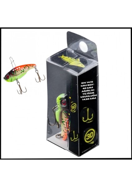 Uyguna-Yakala 7g 40MM- Titreşim Yem -Uv Alevi- Uv BOYALI-YEM.739