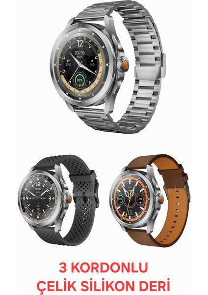 Kalobee Sk 44 Amoled Ekran 3 Kordonlu Akıllı Saat fiyatları
