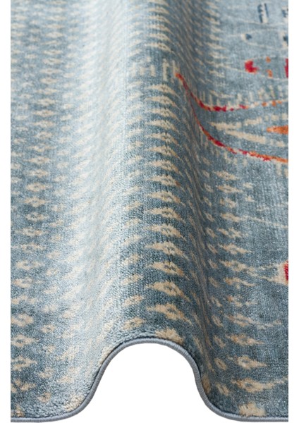 Milas 15 Aqua Multy Uşaklı Kadınların Yoğun El Emeği ile Dokuduğu %100 Doğal Tencel Tezgah Halısı modelleri