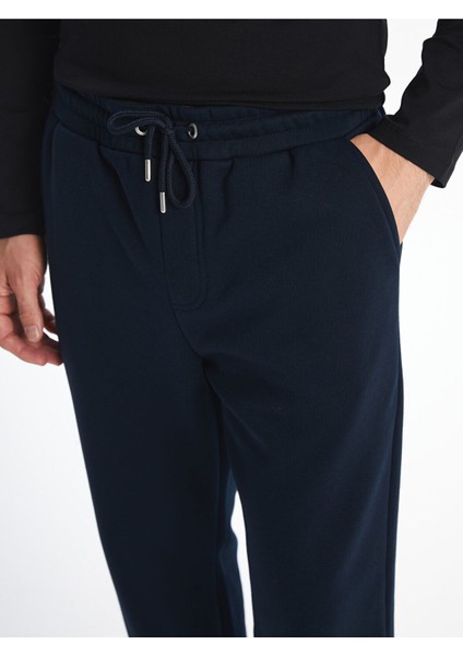 Lacivert Rahat Kalıp Erkek Kalın Eşofman Altı modelleri