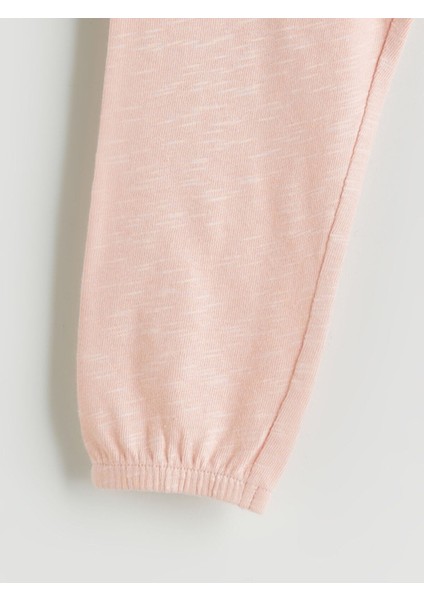 Yeni Sezon Beli Lastikli Basic Kız Bebek Pijama Alt 3'lü