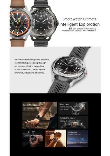 Kalobee Sk 44 Amoled Ekran 3 Kordonlu Akıllı Saat