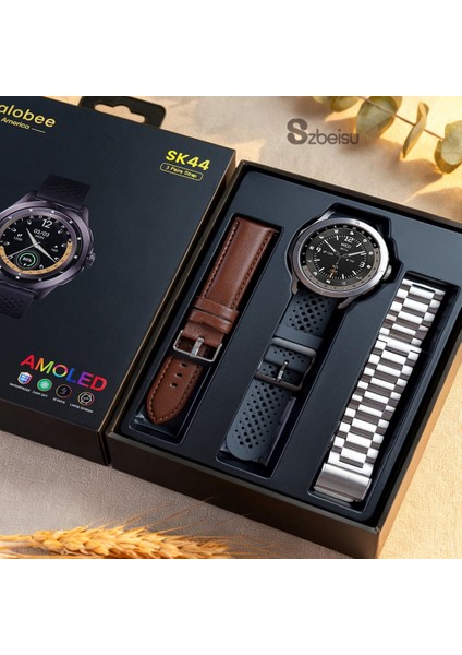 Kalobee Sk 44 Amoled Ekran 3 Kordonlu Akıllı Saat