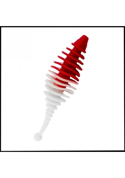 Uyguna-Yakala 3g 65MM - Silikon Kurt Yem - Kırmızı/beyaz - Karides KOKULU -YEM.768