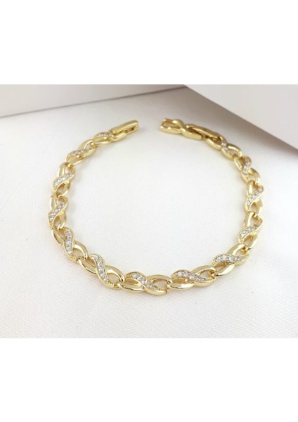 Sonsuzluk Taşlı 14K Bileklik