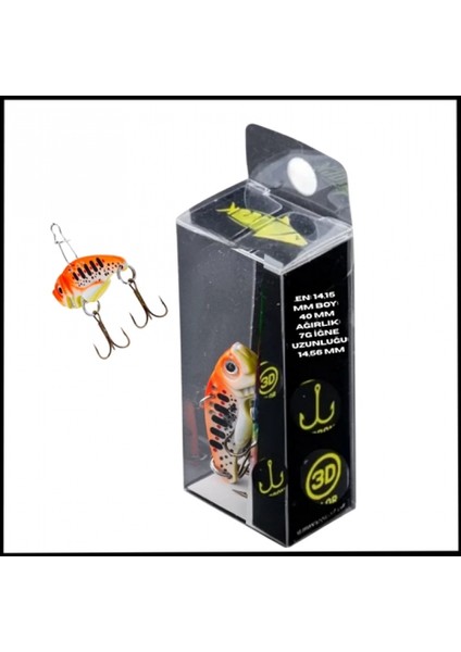 Uyguna-Yakala 7g 40MM- Titreşim Yem -Ateş Noktası- Uv BOYALI-YEM.735