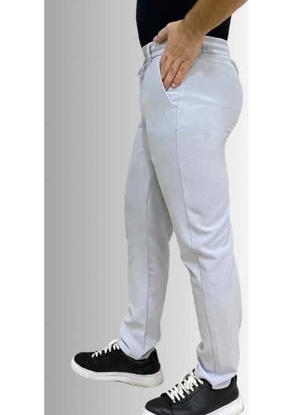 Jagger Erkek Pantolon Likralı Bağcık Detaylı Klasik Erkek Jogger Kumaş Pantolon fırsatları