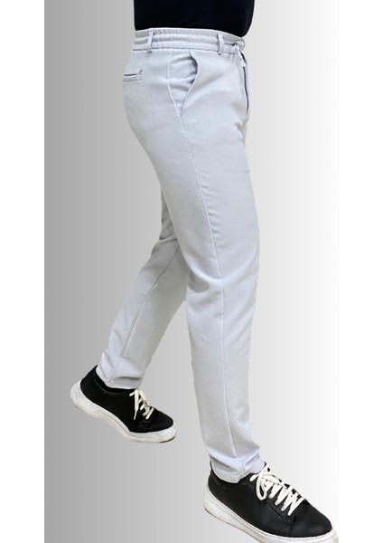 Jagger Erkek Pantolon Likralı Bağcık Detaylı Klasik Erkek Jogger Kumaş Pantolon indirimleri