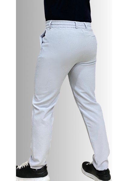 Jagger Erkek Pantolon Likralı Bağcık Detaylı Klasik Erkek Jogger Kumaş Pantolon