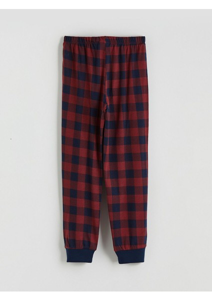 Yeni Sezon Bisiklet Yaka Erkek Çocuk Pijama Takımı