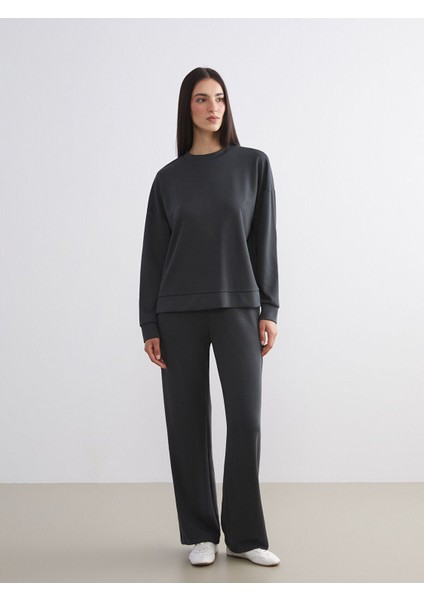 Artı Yeni Sezon Beli Lastikli Modal Karışımlı Kadın Eşofman Altı