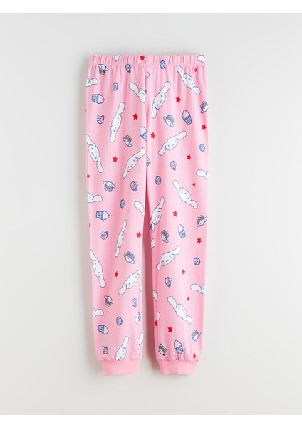 Peak Yeni Sezon Bisiklet Yaka Cinnamoroll Baskılı Kız Çocuk Pijama Takımı fırsatları