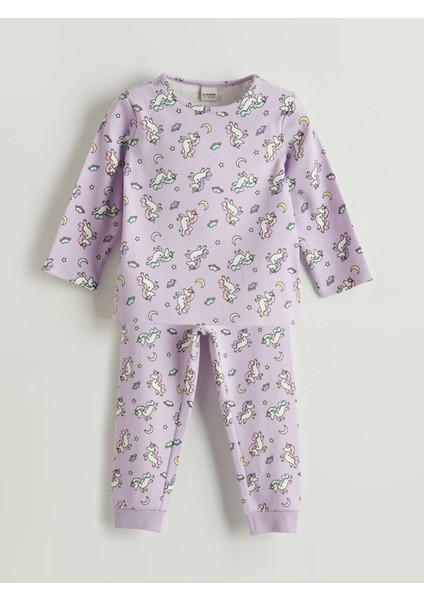 Peak Yeni Sezon Desenli Kız Çocuk Pijama Takımı