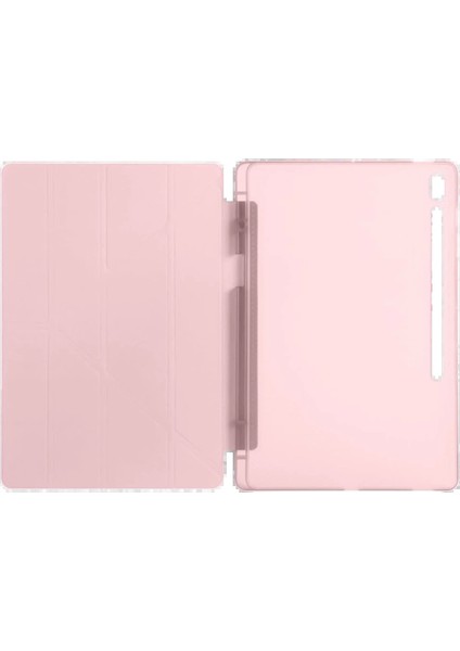 MYT09 iPad Pro 13 (2024) Kılıf Kalemlikli Hugo Tablet Kılıfı - Rose Gold