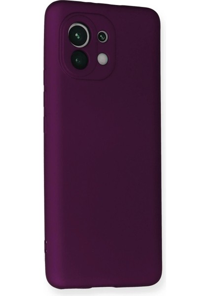 MYT09 Xiaomi Mi 11 Kılıf First Silikon - Mürdüm fiyatları
