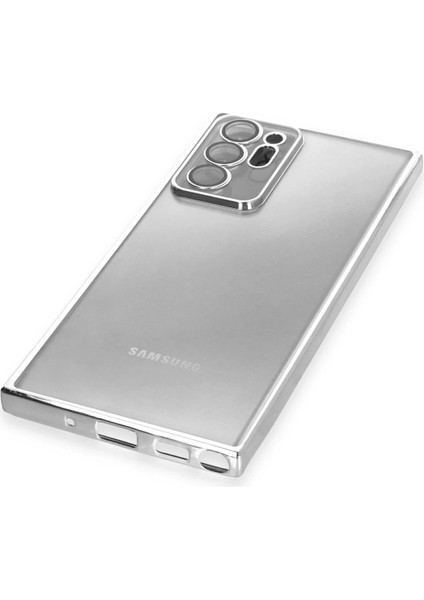 MYT09 Samsung Galaxy Note 20 Ultra Kılıf Lensli Silikon - Gümüş fırsatları