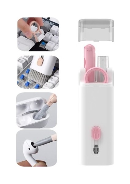 Çok Fonksiyonlu 7 Parça Klavye Ekran Kulaklık Temizleme Kiti