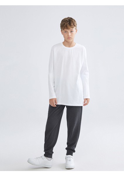 Yeni Sezon Beli Lastikli Erkek Çocuk Jogger Eşofman Altı