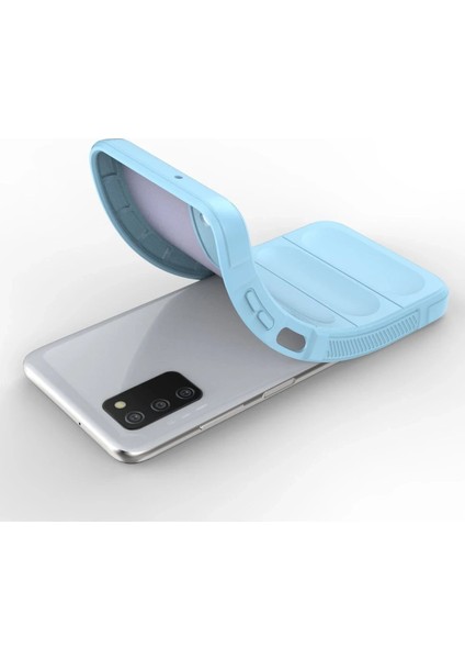 MYT09 Samsung Galaxy A03S Kılıf Optimum Silikon - Sky Blue fırsatları