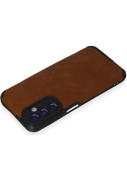 MYT09 Samsung Galaxy M34 5g Kılıf Loop Deri Silikon - Kahverengi modelleri
