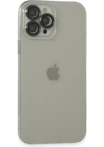 MYT09 iPhone 13 Pro Max Kılıf Luko Lens Silikon - Yeşil
