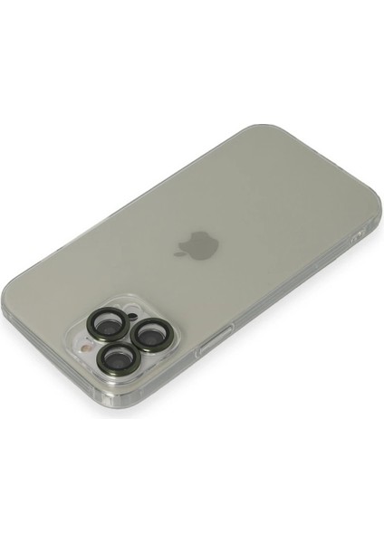 MYT09 iPhone 13 Pro Max Kılıf Luko Lens Silikon - Yeşil modelleri