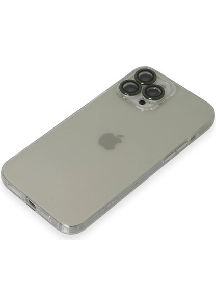 MYT09 iPhone 13 Pro Max Kılıf Luko Lens Silikon - Yeşil fırsatları