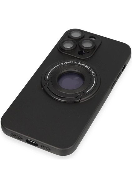 MYT09 iPhone 13 Pro Max Kılıf Lukka Magneticsafe Kapak - Siyah