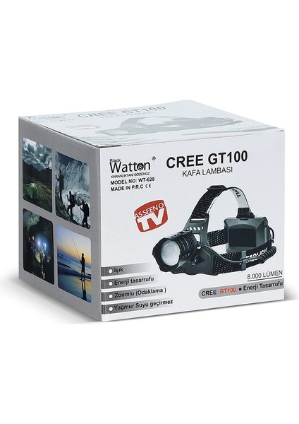 GT100 LED Şarjlı Kafa Lambası WT-628 indirimleri