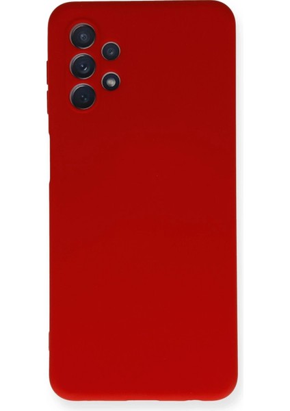 MYT09 Samsung Galaxy A52 Kılıf Nano Içi Kadife Silikon - Kırmızı