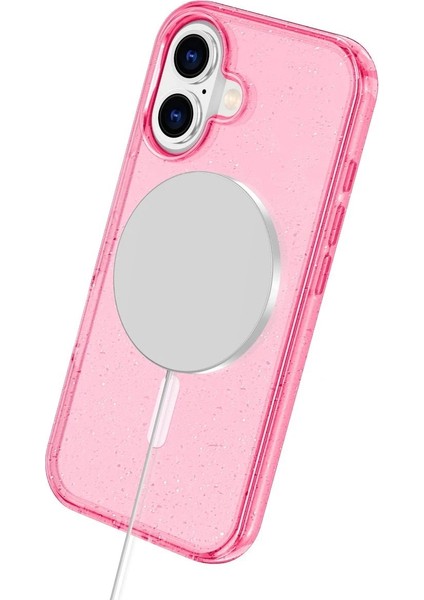 MYT09 iPhone 16 Plus Kılıf Star Magsafe Kapak - Pembe indirimleri