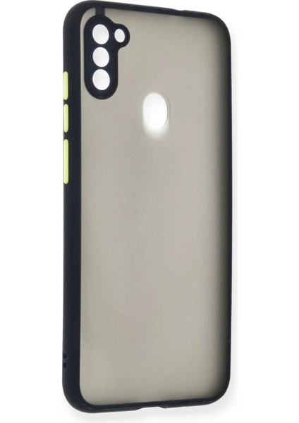 MYT09 Samsung Galaxy A11 Kılıf Montreal Silikon Kapak - Lacivert