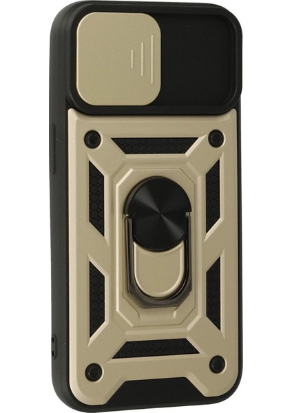 MYT09 iPhone 13 Kılıf Pars Lens Yüzüklü Silikon - Gold fiyatları