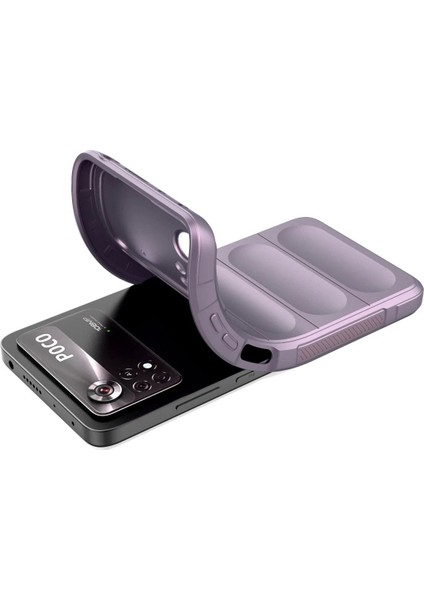 MYT09 Xiaomi Poco X4 Pro 5g Kılıf Optimum Silikon - Mor fırsatları