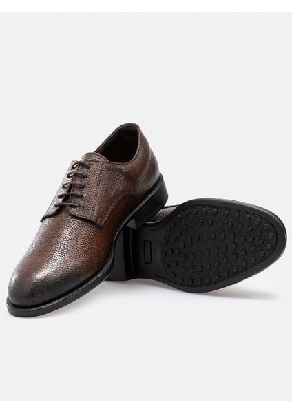 Ayakkabı %100 El Işçiliği Antik Kahve Dokulu Deri Kaymaz Taban Klasik Erkek Ayakkabı fiyatları